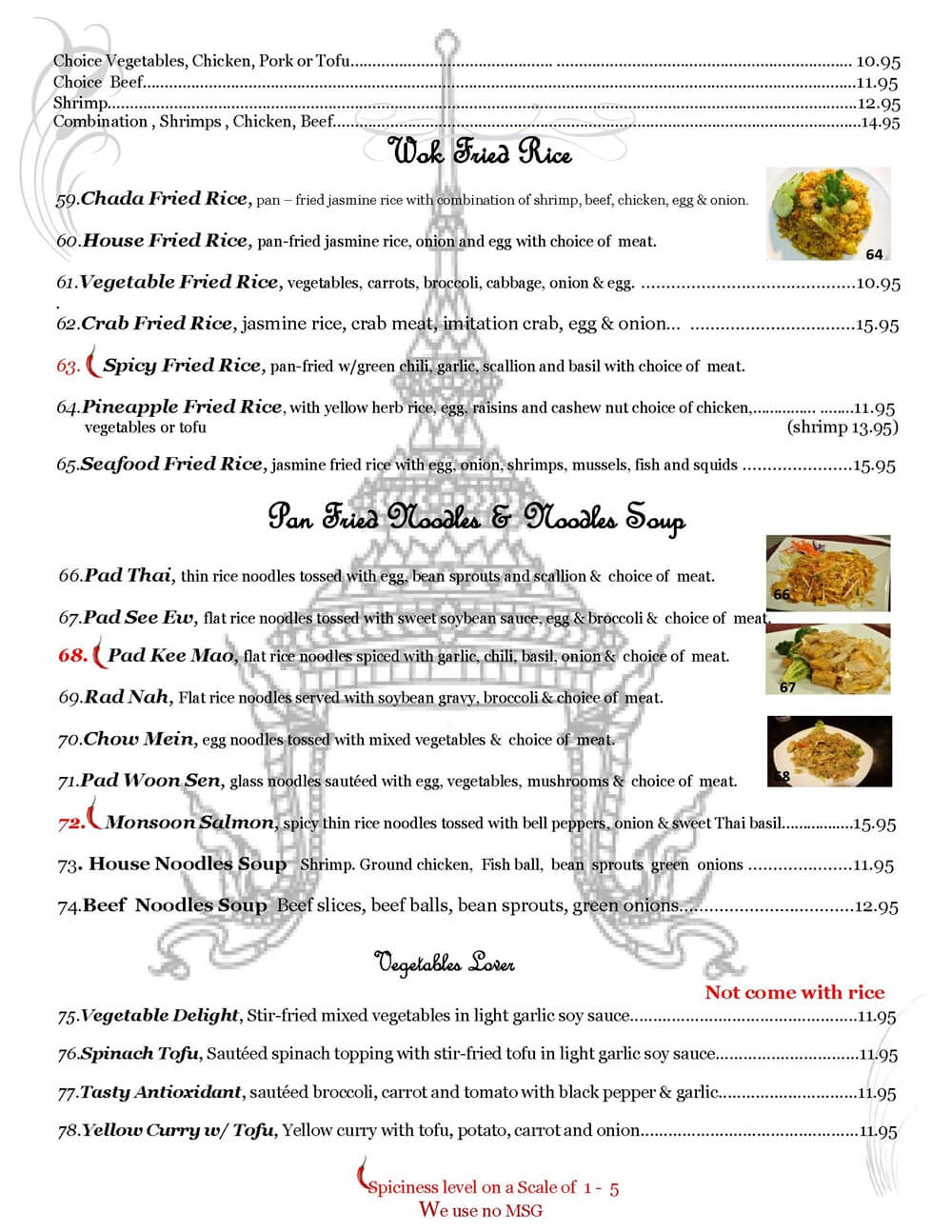 Chada Thai Cuisine Menu - Page 4