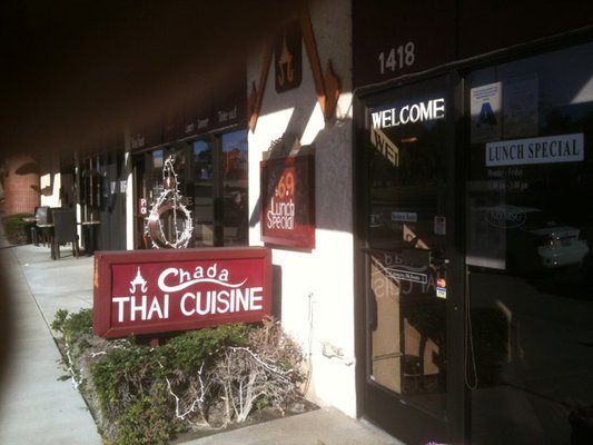 Chada Thai Cuisine storefront on North Palm Canyon Drive